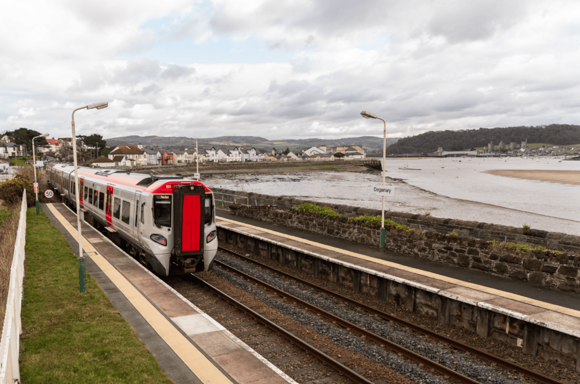 TfW train at Deganwy Station NWC 2026