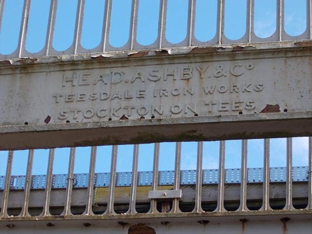 The historic beam with Head Ashby and Co marking