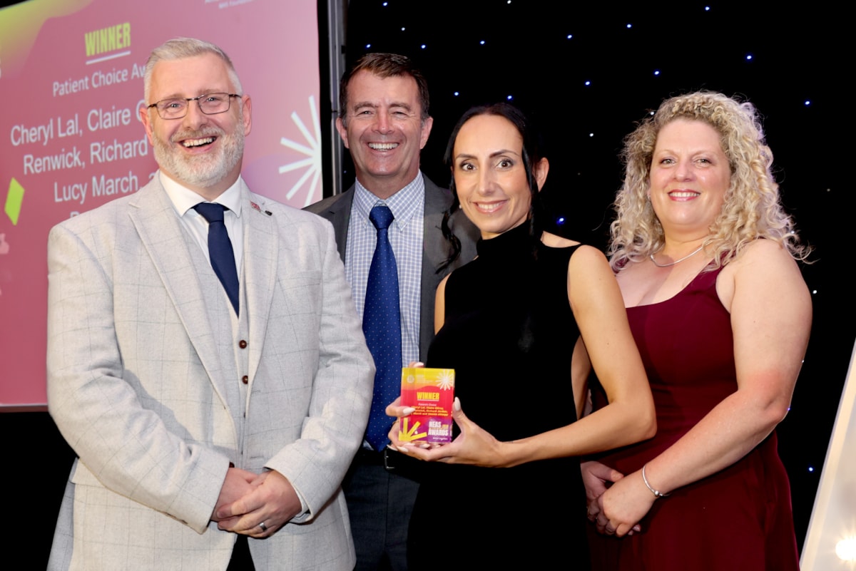 Patient's Choice winners Paul Renwick, Steven Allsop, Cheryl Lal and Lucy March-2
