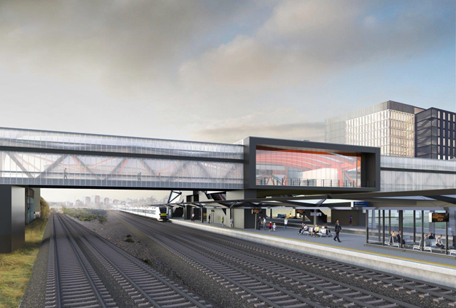 CGI image of new station - Barnet Council
