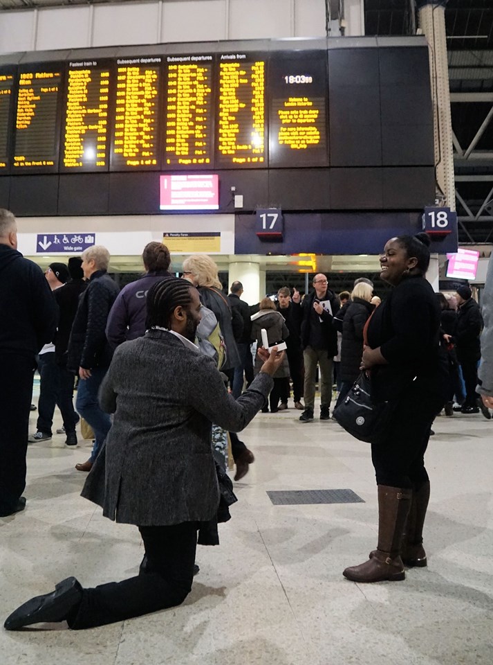 Couple on track for wedding bells following Waterloo proposal: Waterloo marriage proposal (1)