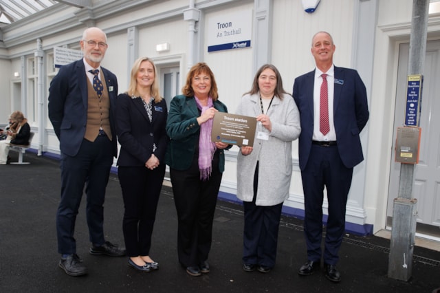Transport Secretary marks restoration of Troon Station 13112024 (13): Transport Secretary marks restoration of Troon Station 13112024 (13)