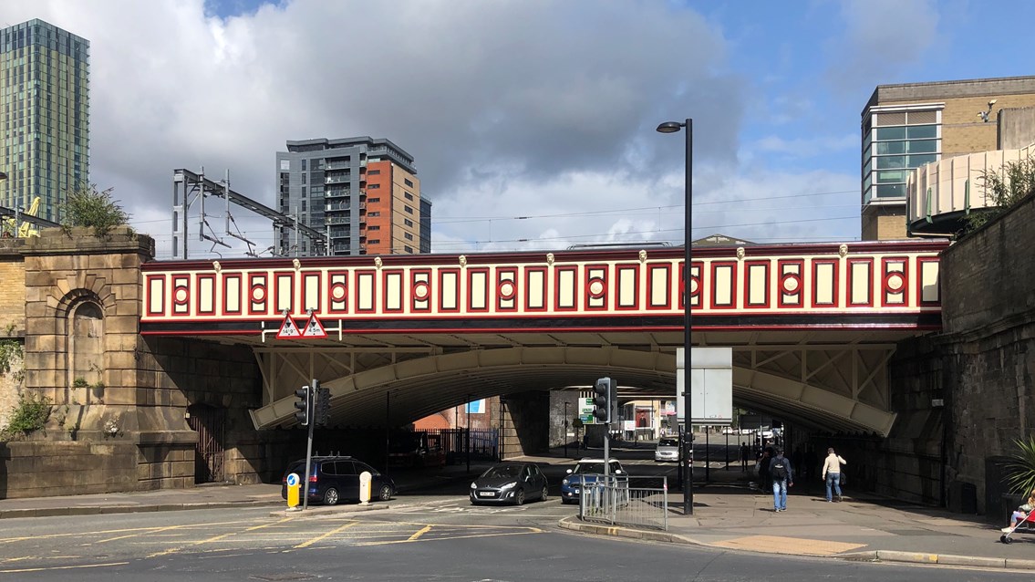 Celebration marks £3.2m restoration of Victorian Manchester bridges: Great Ducie Street bridge-7
