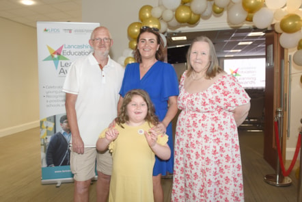Primrose Snape, a pupil at St Catherine's Catholic Primary School, Leyland, who won the Red Rose - Lancashire's Champion Award at the Lancashire Education and Learning Awards.