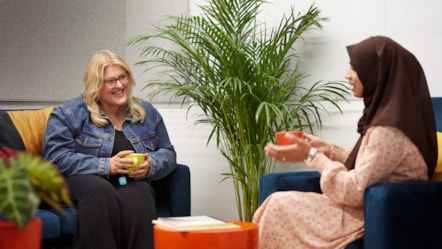 Female colleagues talking-2