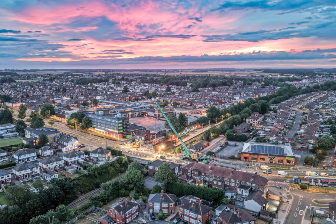 TRU electrification work charges ahead: Cross Gates sunset