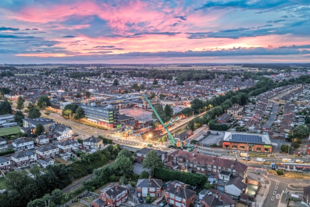 TRU electrification work charges ahead: Cross Gates sunset