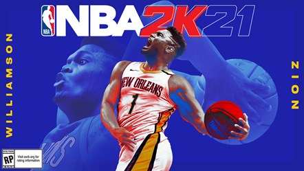NBA 2K21 - Zion Williamson Next-Gen Cover Horizontal FINAL
