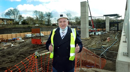 Patrick Harley at Innovation centre building site