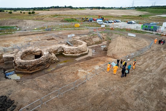 HS2 excavation of Coleshill Manor and gatehouse, Warwickshire-4
