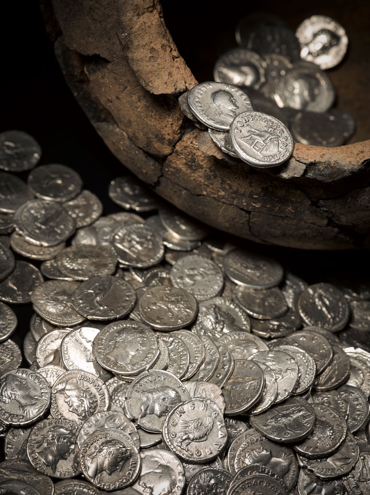 Roman coin hoard (2). Image © National Museums Scotland