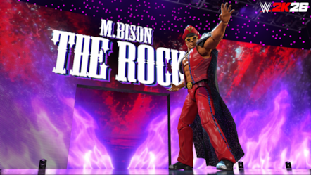 WWE 2K26 The Rock Final Boss as M. Bison