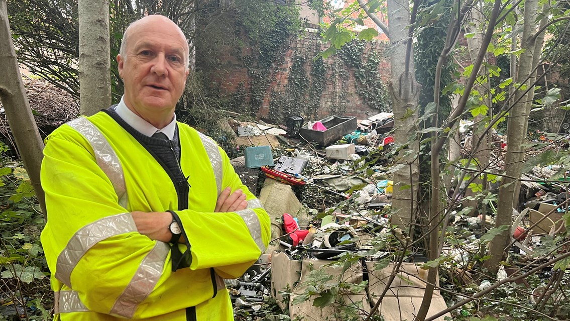 Network Rail joins forces with deputy police and crime commissioner in plea to reckless fly-tippers: Andy Pratt MBE, Lancashire’s deputy police and crime commissioner-2