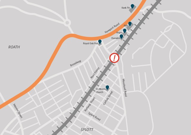 Beresford Road Bridge Map: The ageing steel road bridge between Beresford Road and Moorland Road, which connects Adamsdown and Splott, will be closed from 23 July.