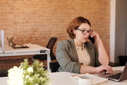 Woman giving advice on phone-2