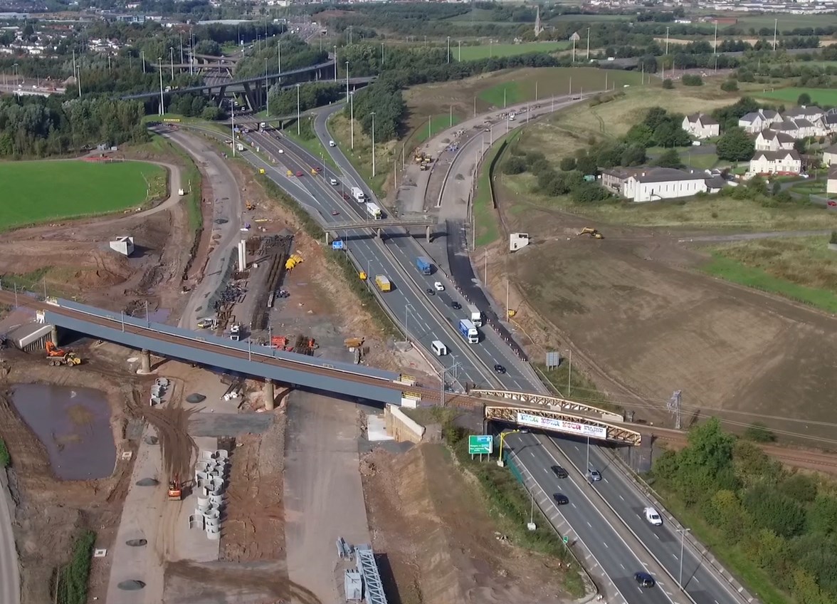 Approach to Baillieston Interchange