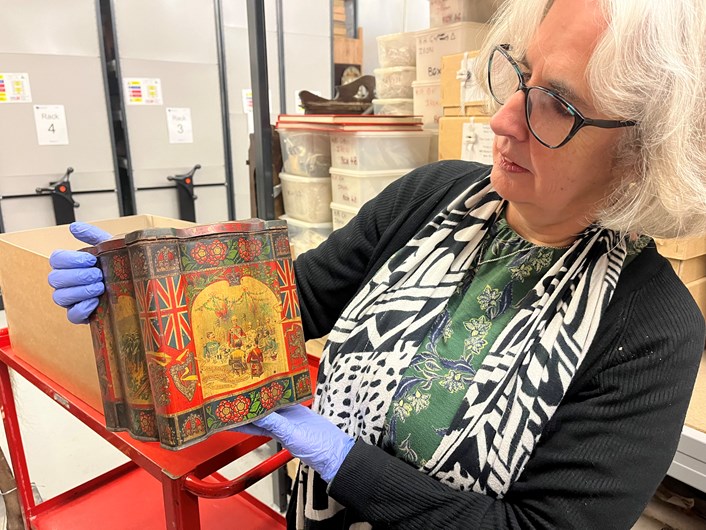 Power of Persuasion: Objects on display will look at the stories behind many historic, tried and trusted brands, logos and packaging which have become synonymous with their products. Kitty Ross here holds a vintage Keen's Mustard Powder tin.
