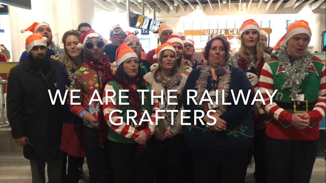 Railway Grafters release Christmas song: The Railway Grafters, Network Rail's Christmas choir