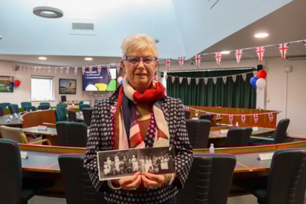 Jane Haines who gave a talk at the VE 80 Day event.