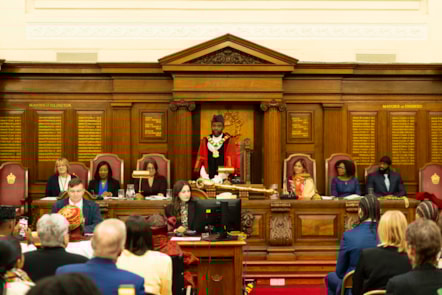 Mayor of Islington, Cllr Jason Jackson chairing the Annual Council Meeting