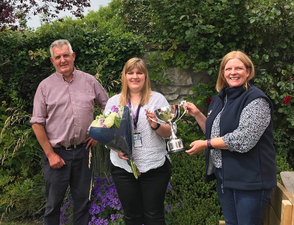 L-R: Martin Birse, Director RNCI; Maxine Garson; Alison Johnston, RNCI Project Manager