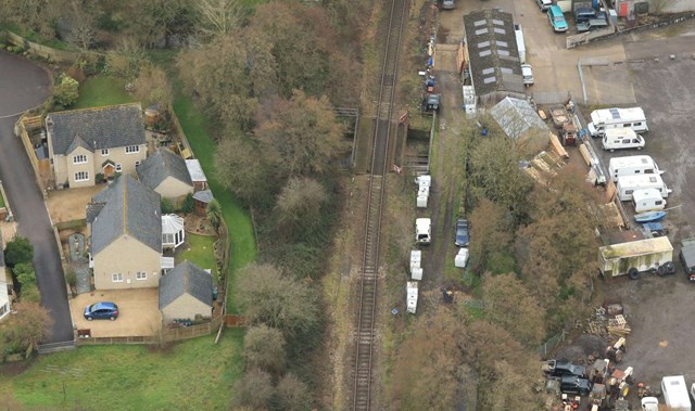 This weekend starts seven-day line closure on the Heart of Wessex rail line: Yetminster river bridge close up