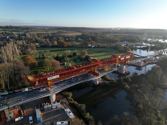 Aerial view of HS2's Colne Valley Viaduct 4