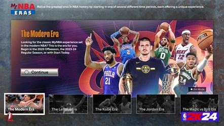 NBA 2K24 MyNBA Eras