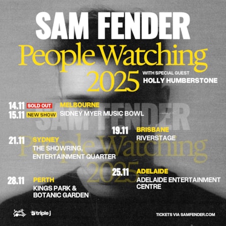 Sam Fender People Watching 2025 AUS NEW SHOW