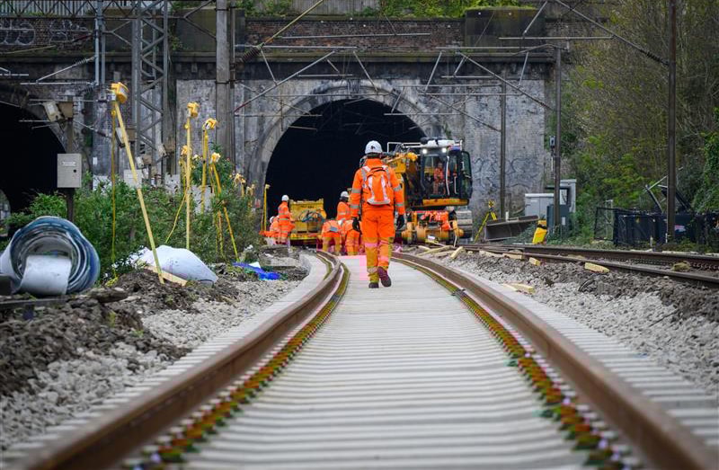 PHOTO New track at Willesden Junction Easter 2026