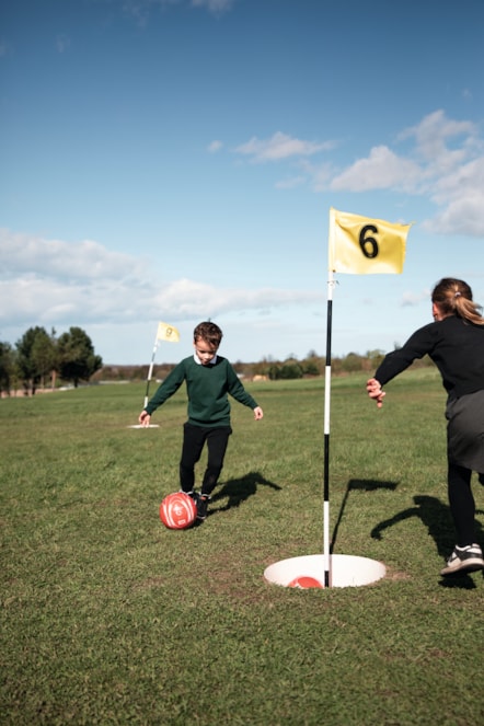 Foot golf at Seton Sands