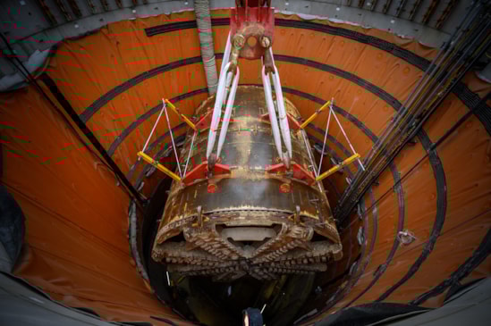 TBM Emily lifted at Green Park Way tunnel shaft 26th July 2025-5