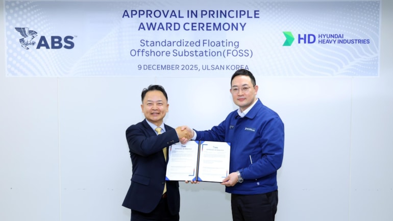 Next-Generation Floating Offshore Substation from HD Hyundai Receives ABS Approval