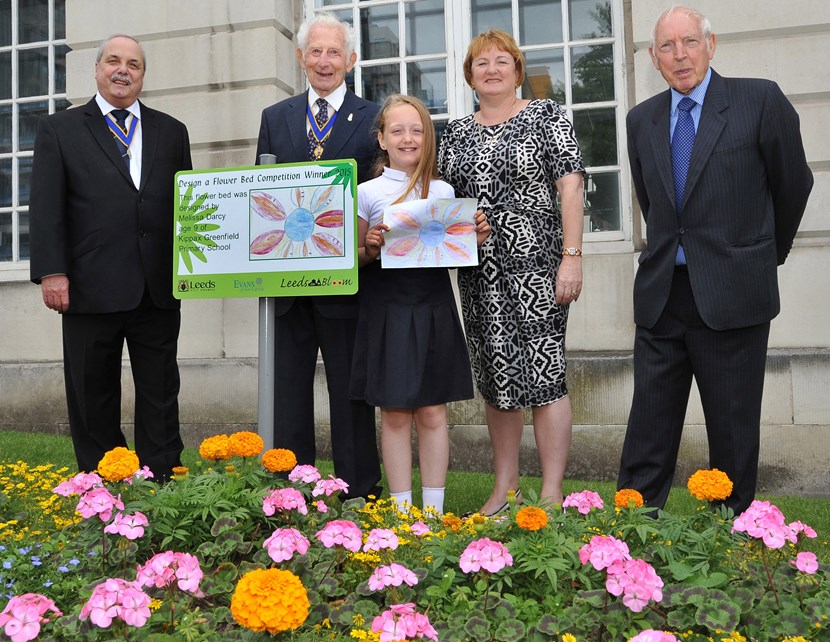 Green fingered youngsters hit the heights in Leeds in Bloom awards: edibleflowerbed.jpg