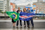 TfL Image - Transport staff from World Cup competing nations gather at Wembley Park Tube station ahead of a busy summer of late night travel (3): TfL Image - Transport staff from World Cup competing nations gather at Wembley Park Tube station ahead of a busy summer of late night travel (3)