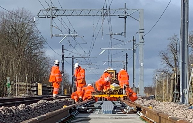 03 16 Carstairs track laying