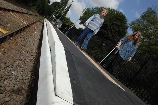 The 'hump' has significantly reduced the gap between the platform and trains: The 'hump' has significantly reduced the gap between the platform and trains