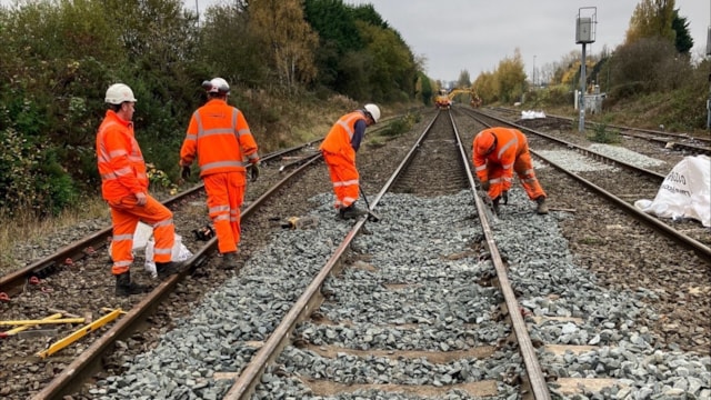 Passengers thanked as Stourbridge to Birmingham line reopens: Network Rail engineers working on track in between Stourbridge and Langley Green