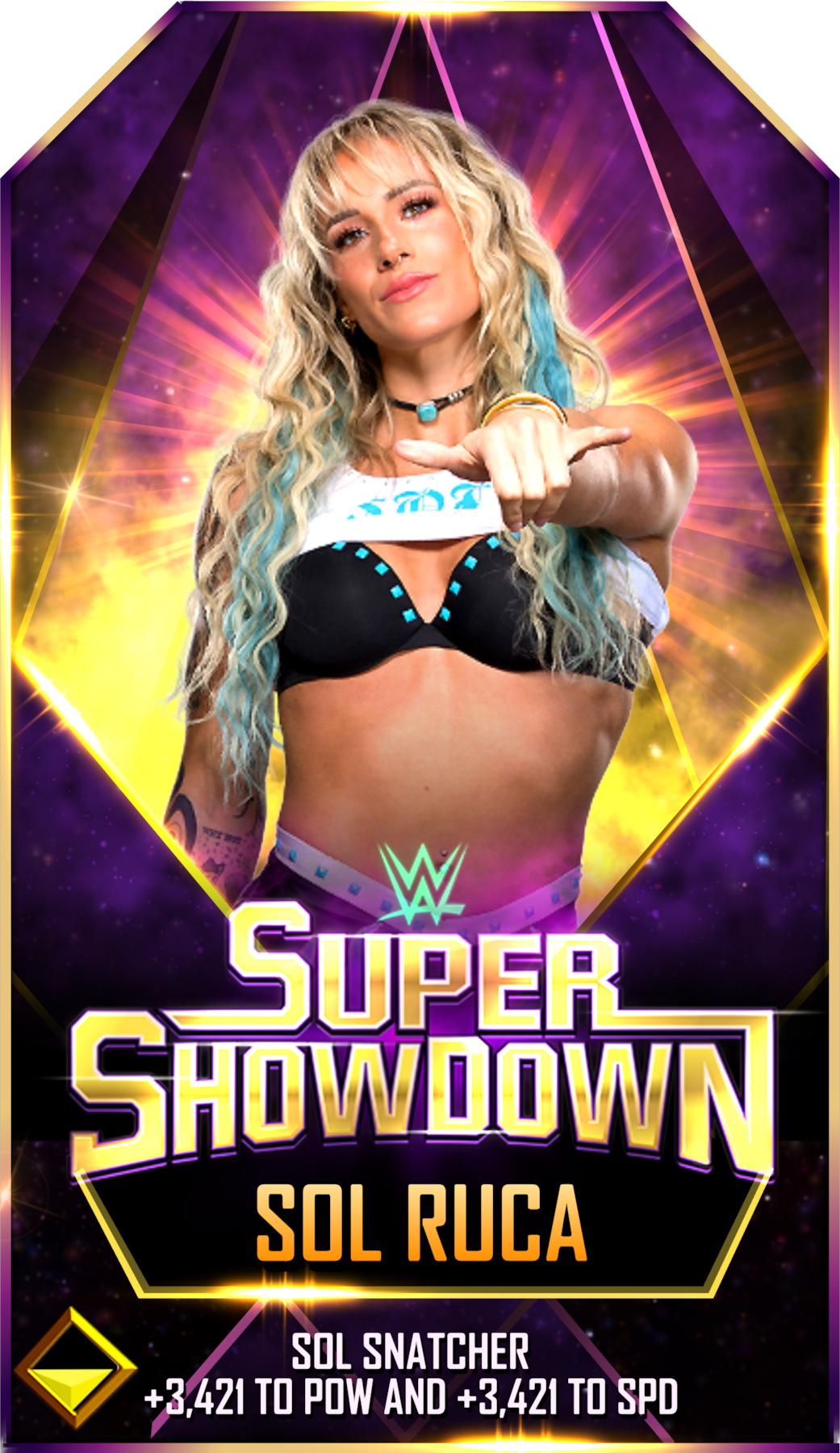 WWE SuperCard Sol Ruca Adventure Super Showdown