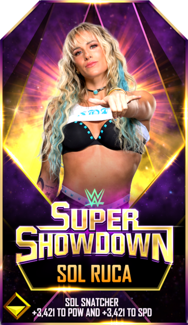 WWE SuperCard Sol Ruca Adventure Super Showdown
