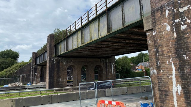 Rainford Bypass bridge 21 July