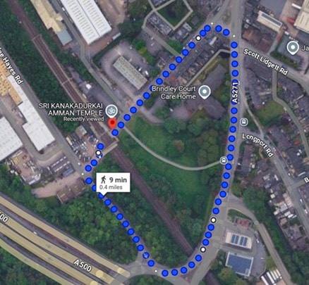 Longport footbridge road diversion: Longport footbridge road diversion