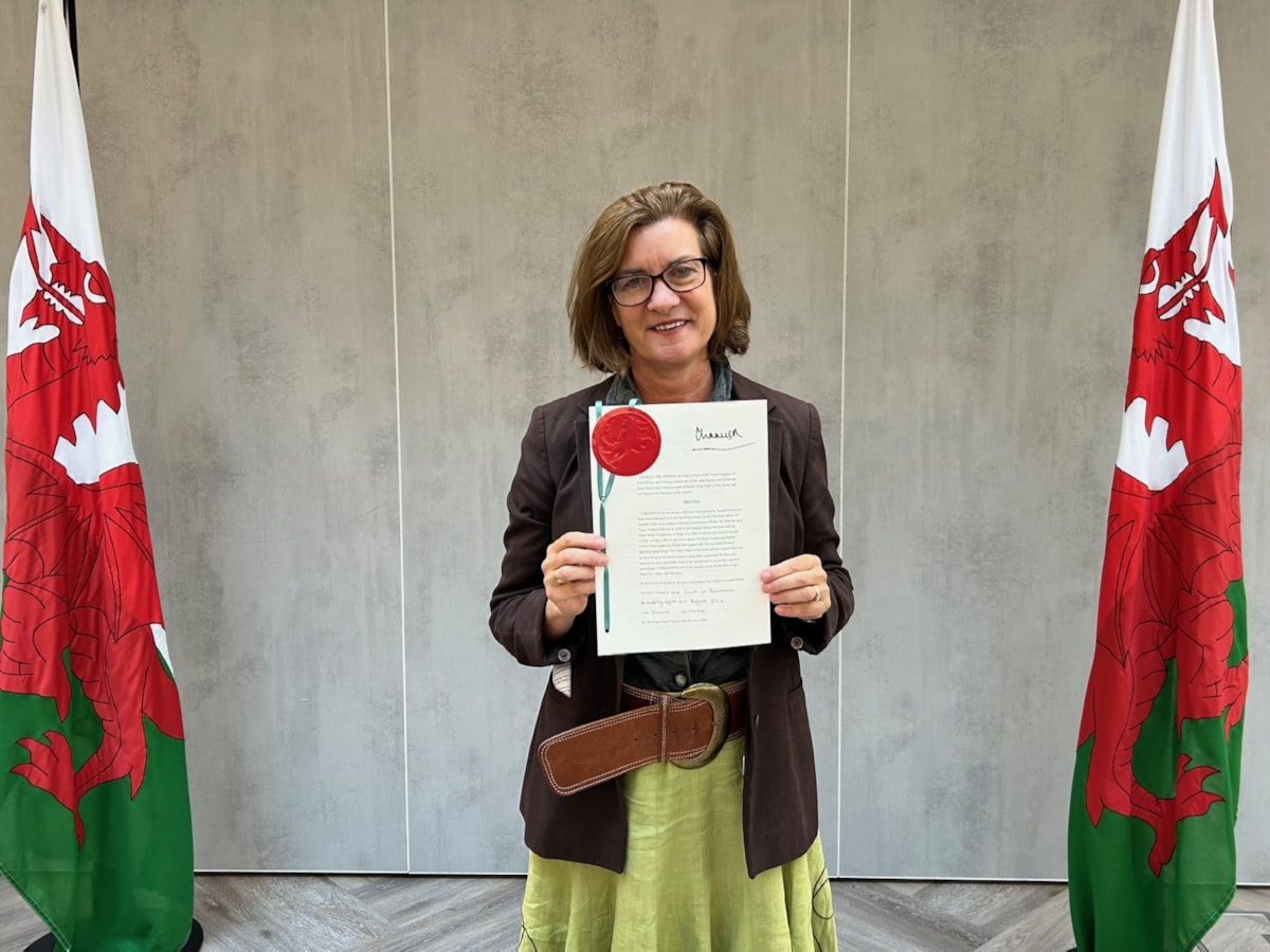 First Minister Eluned Morgan at Sealing Ceremony for Local Government Finance (Wales) Act