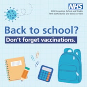 Back to school - Don't forget vaccinations