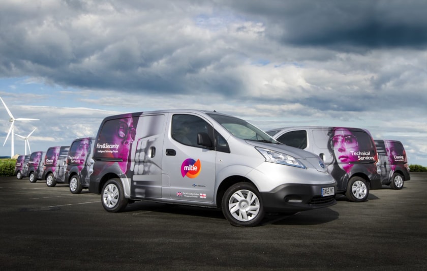 Mitie's first electric vans