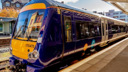 Image shows Class 170 Turbostar Northern train