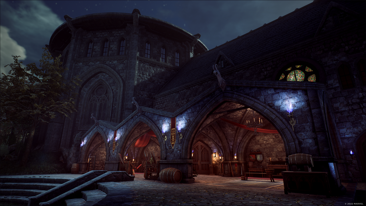 Marvel's Midnight Suns - Screenshot - Nighttime Abbey