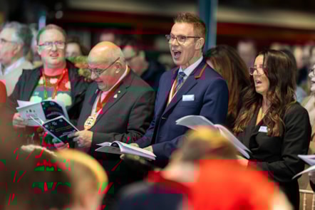 Lord Mayor of York and Sheriff of York at the Railway Carol Service, LNER