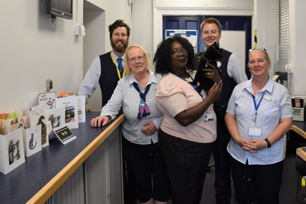 Huddersfield Station colleagues and Bolt