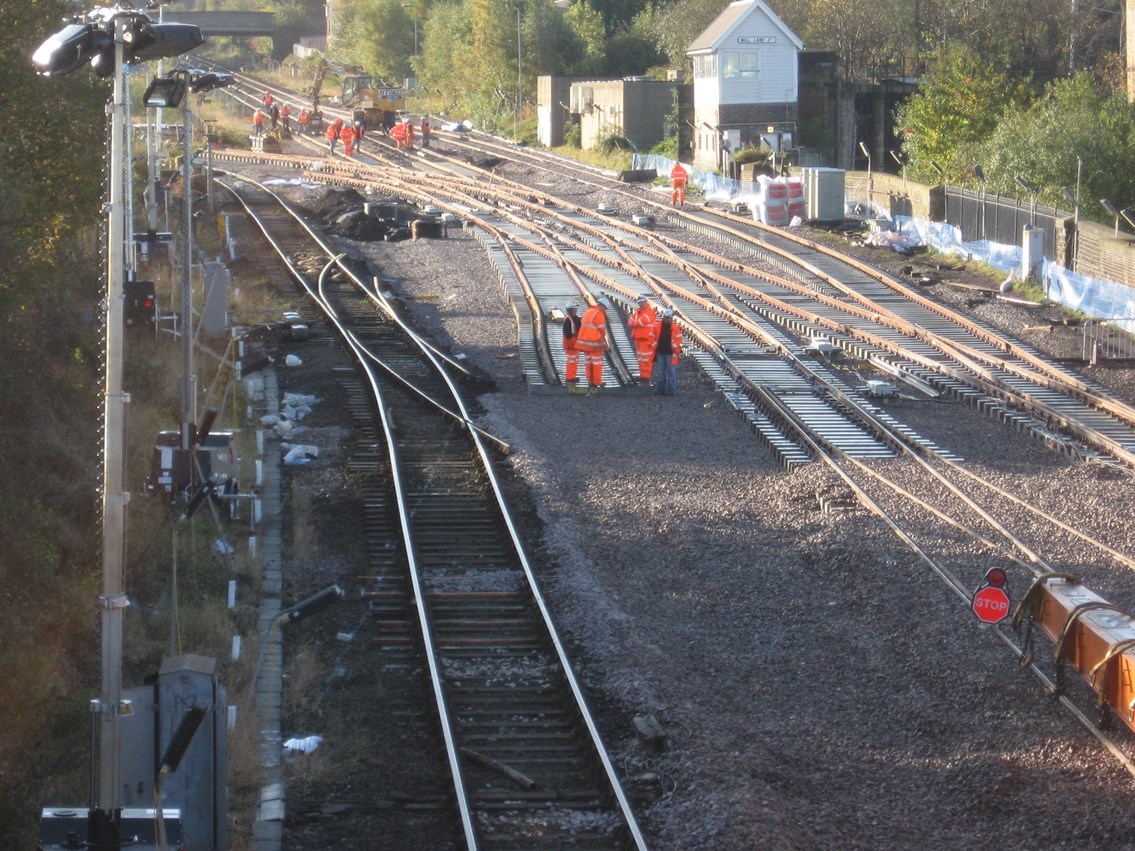 Mid works at Bradford: Bradford interchange track works